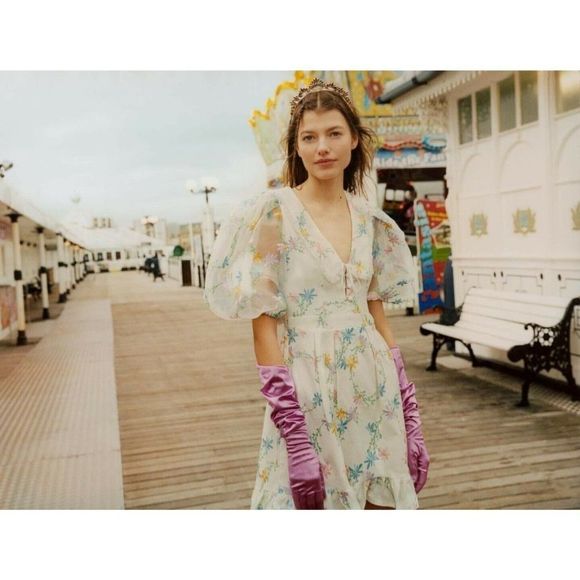 For Love And Lemons Dresses & Skirts - NEW FOR LOVE & LEMONS MAJORIE EMBROIDERED MINI DRESS